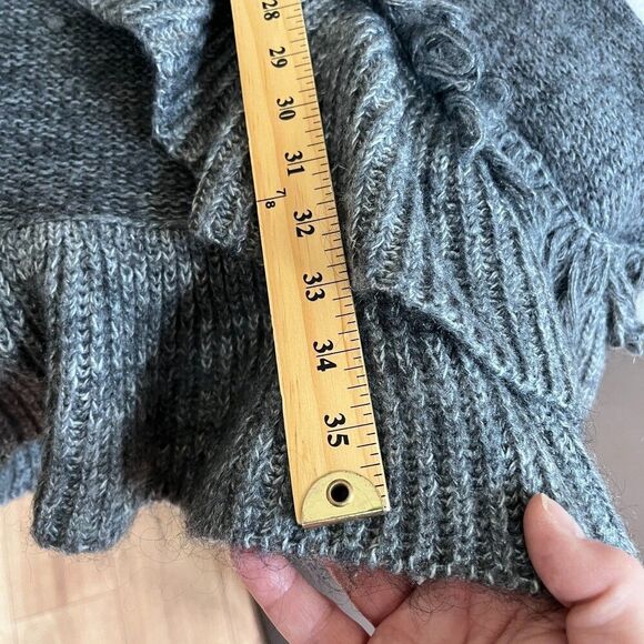 Flora Paris Long Cardigan Wool Mohair Blend Winter Sweater Sz M - Picture 11 of 12